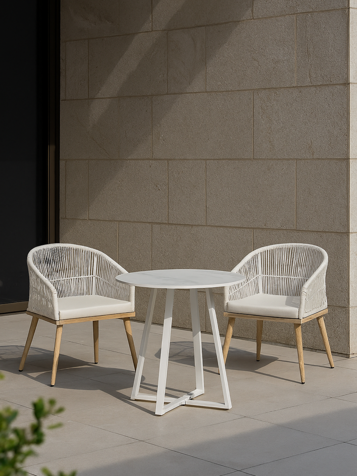 Frida Natural 2 Seater Outdoor Dining Set