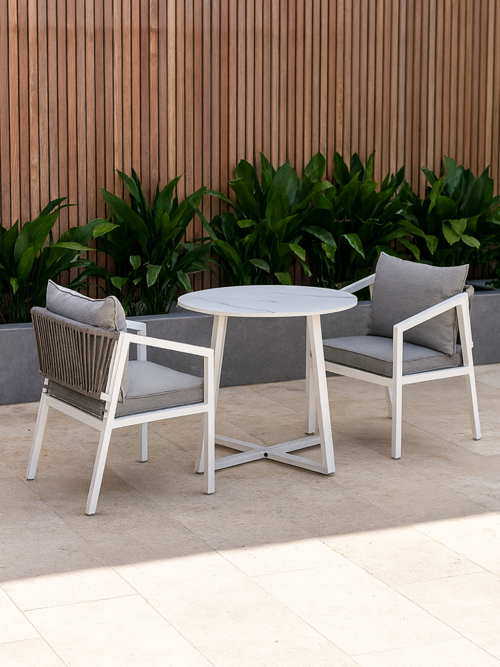 Maria Grey 2 Seater Outdoor Dining Set
