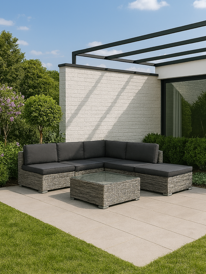 Ryan Grey Rattan Outdoor Lounge Set