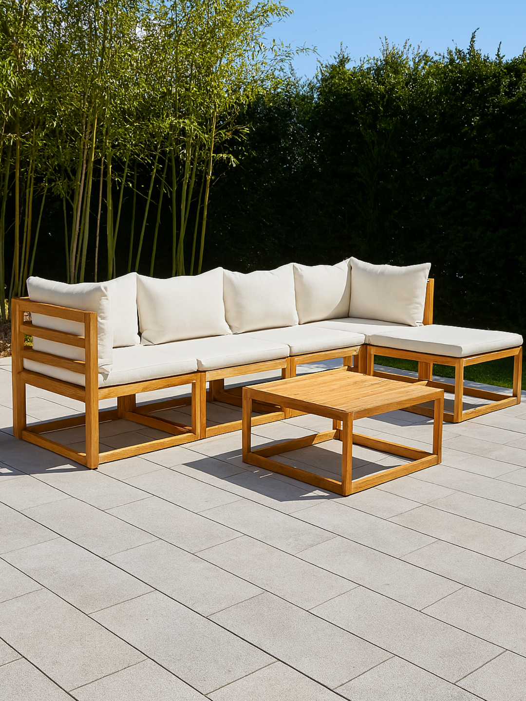 Alicia Premium Cream Outdoor Lounge Set