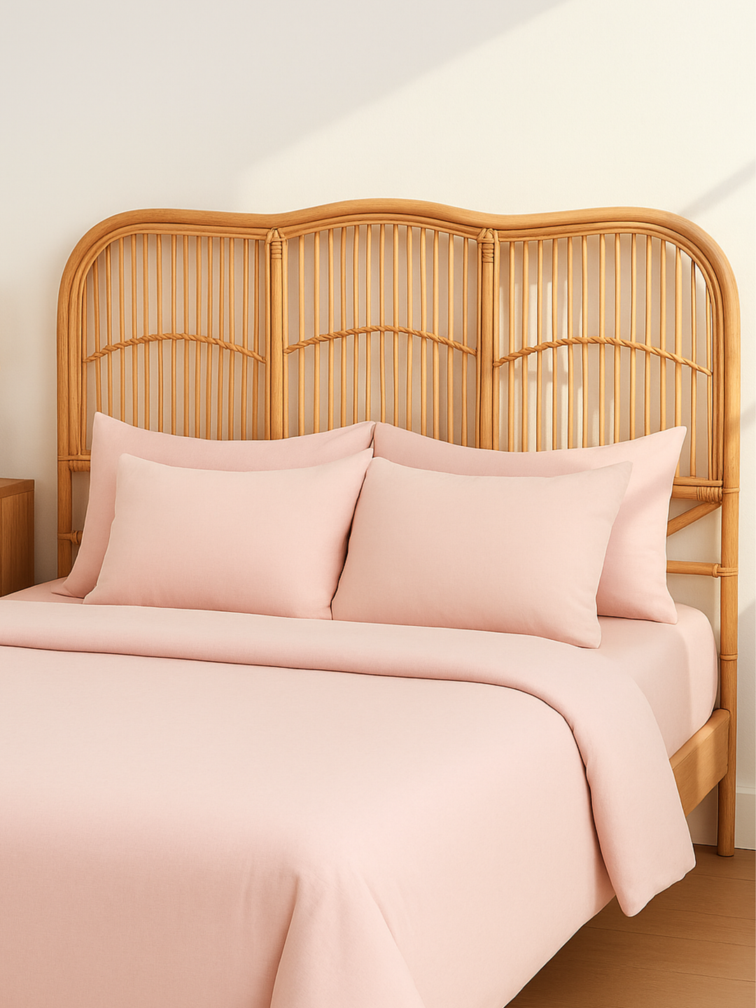 Ellie Natural Rattan Bedhead