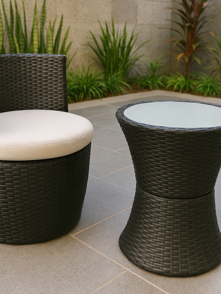 Darcy Round Comfort 2 Seater Outdoor Dining Set