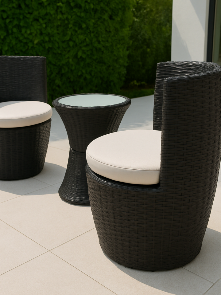 Darcy Round Comfort 2 Seater Outdoor Dining Set
