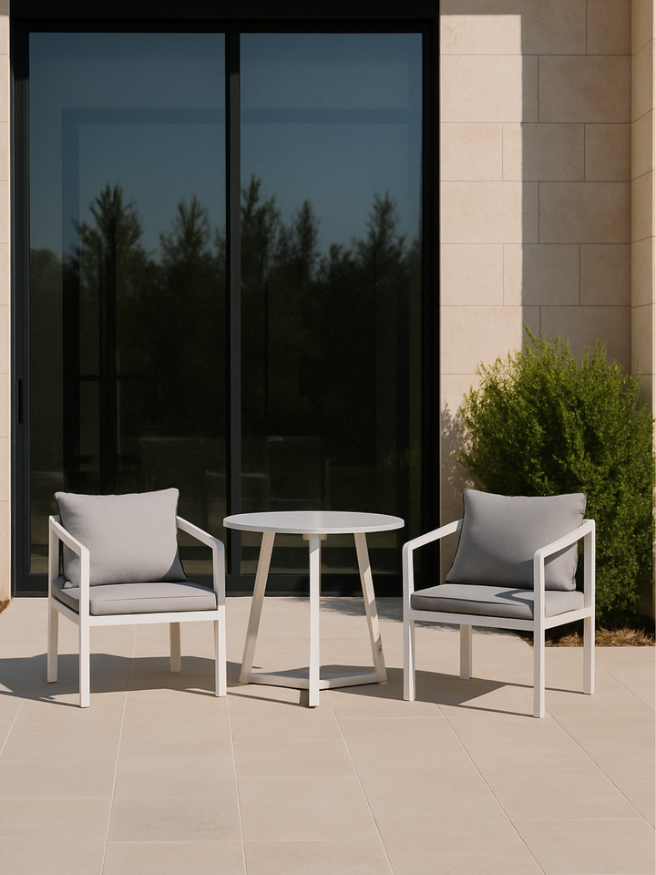 Maria Grey 2 Seater Outdoor Dining Set