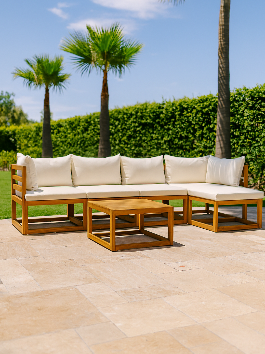 Alicia Premium Cream Outdoor Lounge Set