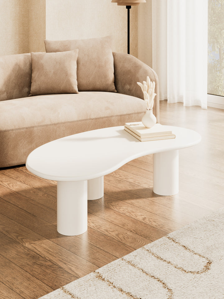 Devon White Pebble Coffee Table