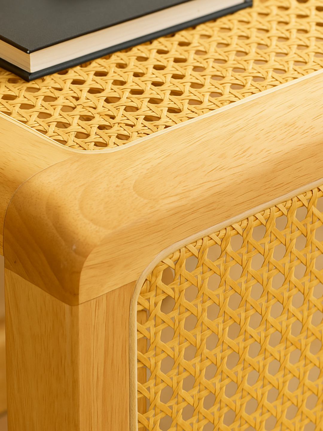 Lara Coastal Natural Rattan Side Table