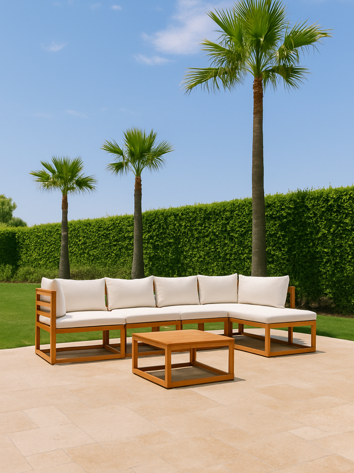 Alicia Premium Cream Outdoor Lounge Set