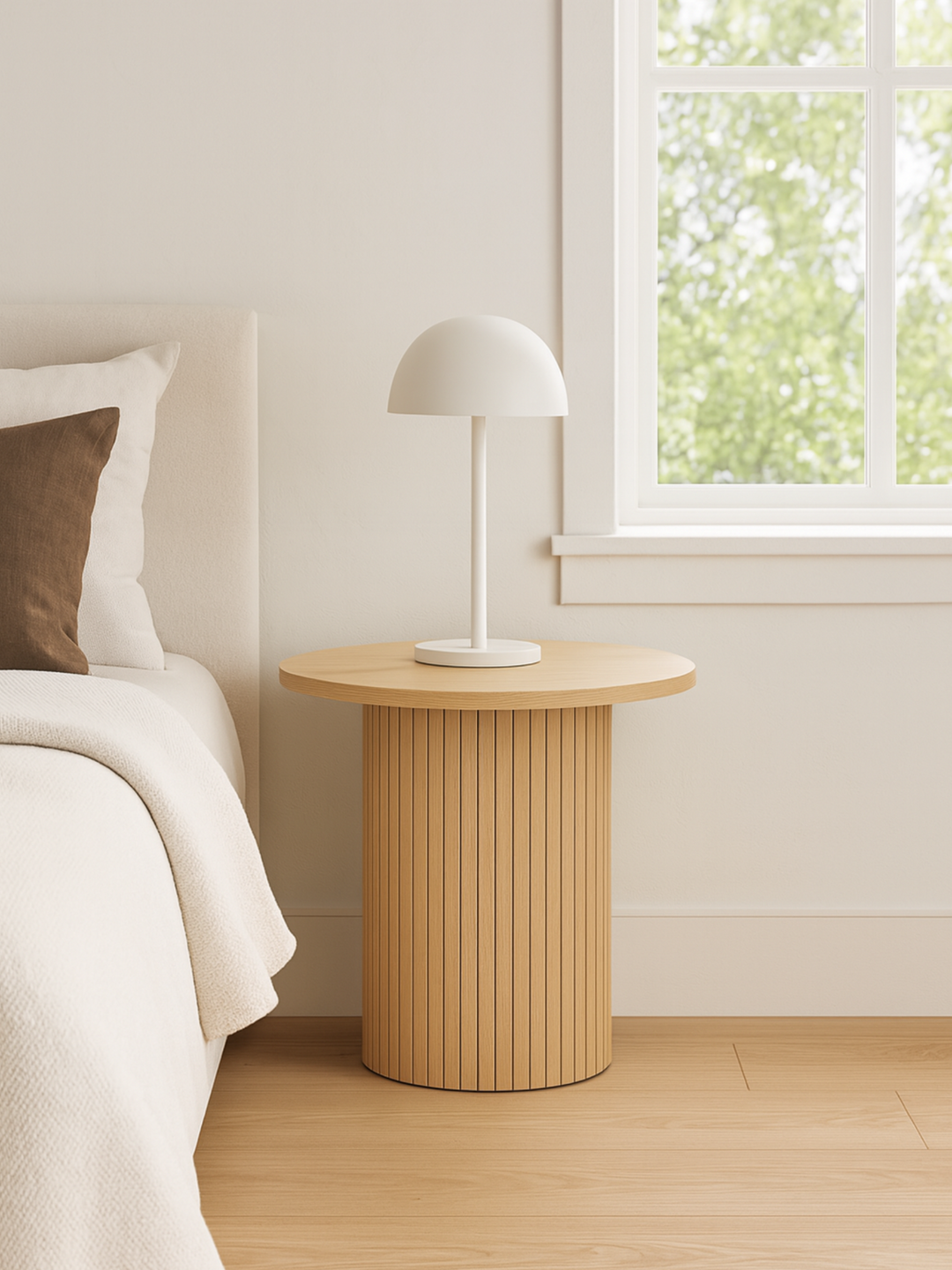 Ella Natural Round Side Table