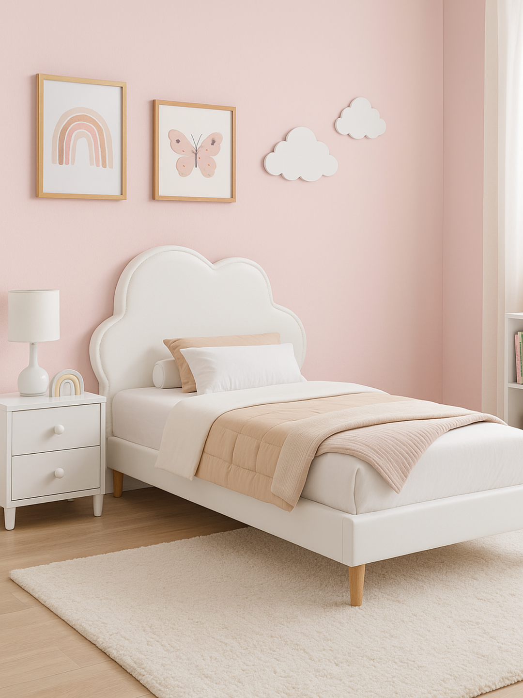 Remy Cloud Kids Single Bed Frame