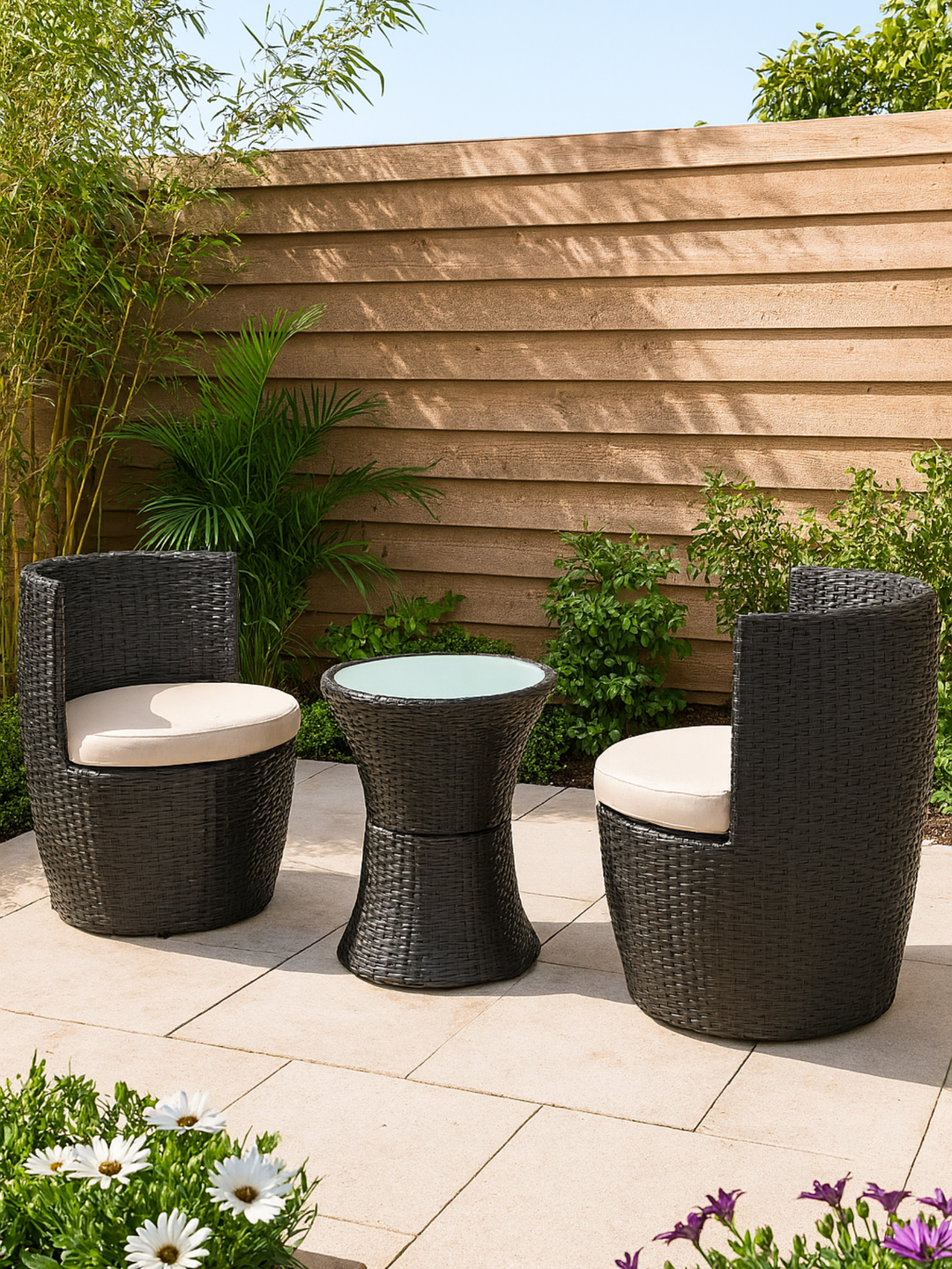 Darcy Round Comfort 2 Seater Outdoor Dining Set
