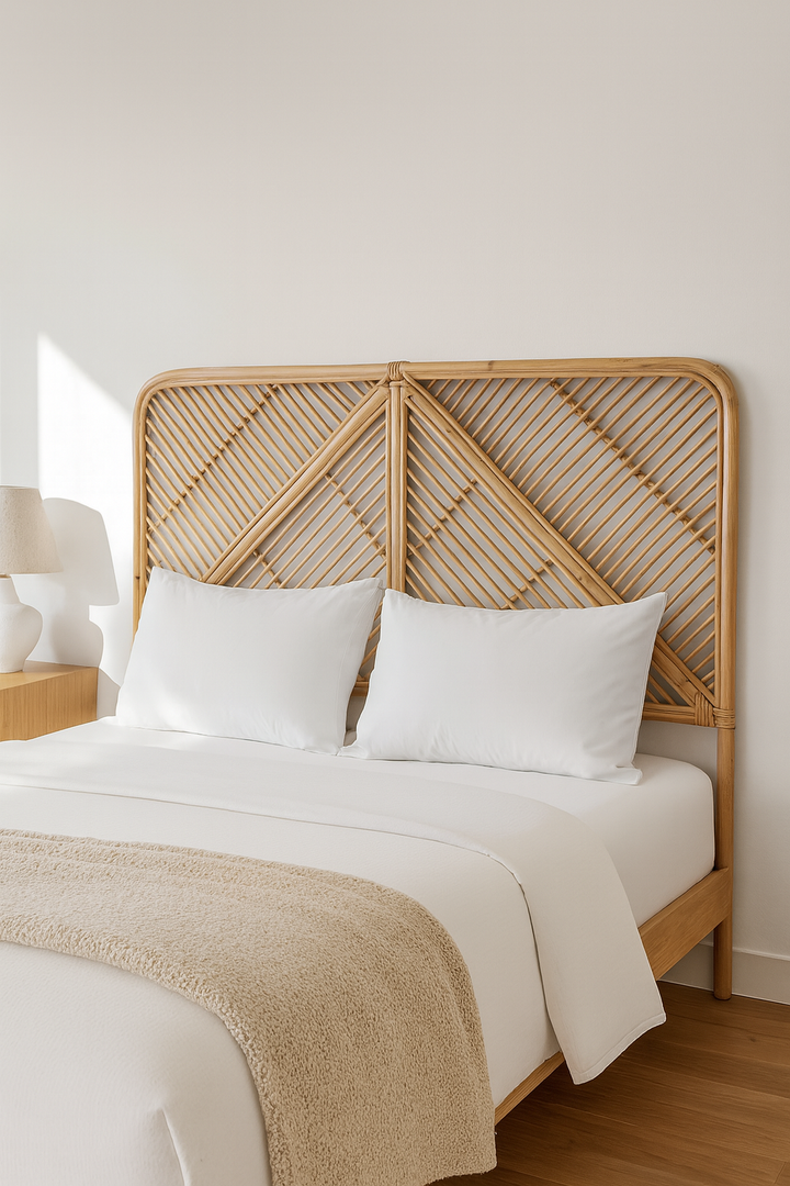 Jamie Natural Rattan Bedhead