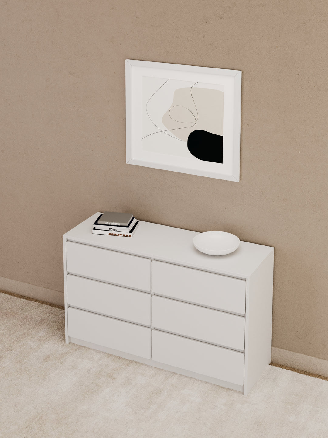 Georgie White 6-Drawer Dresser