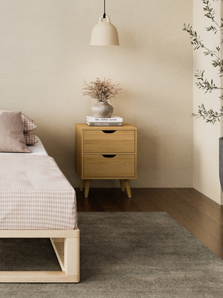 Chelsea Natural Wooden Bedside Table