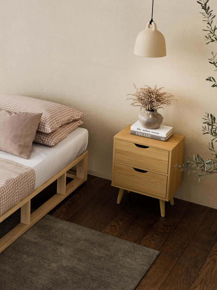 Chelsea Natural Wooden Bedside Table