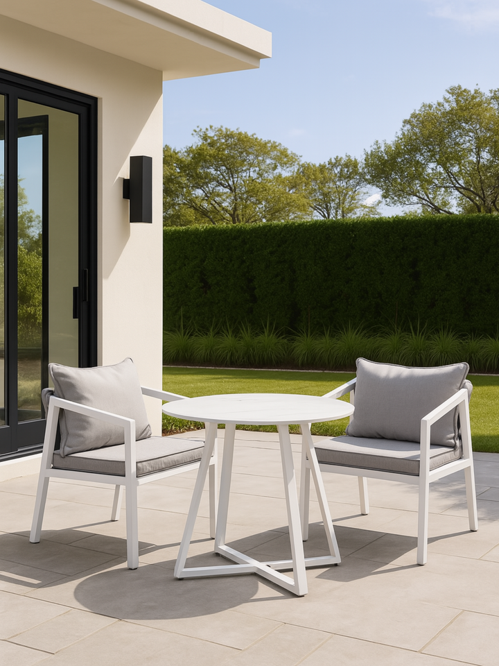Maria Grey 2 Seater Outdoor Dining Set