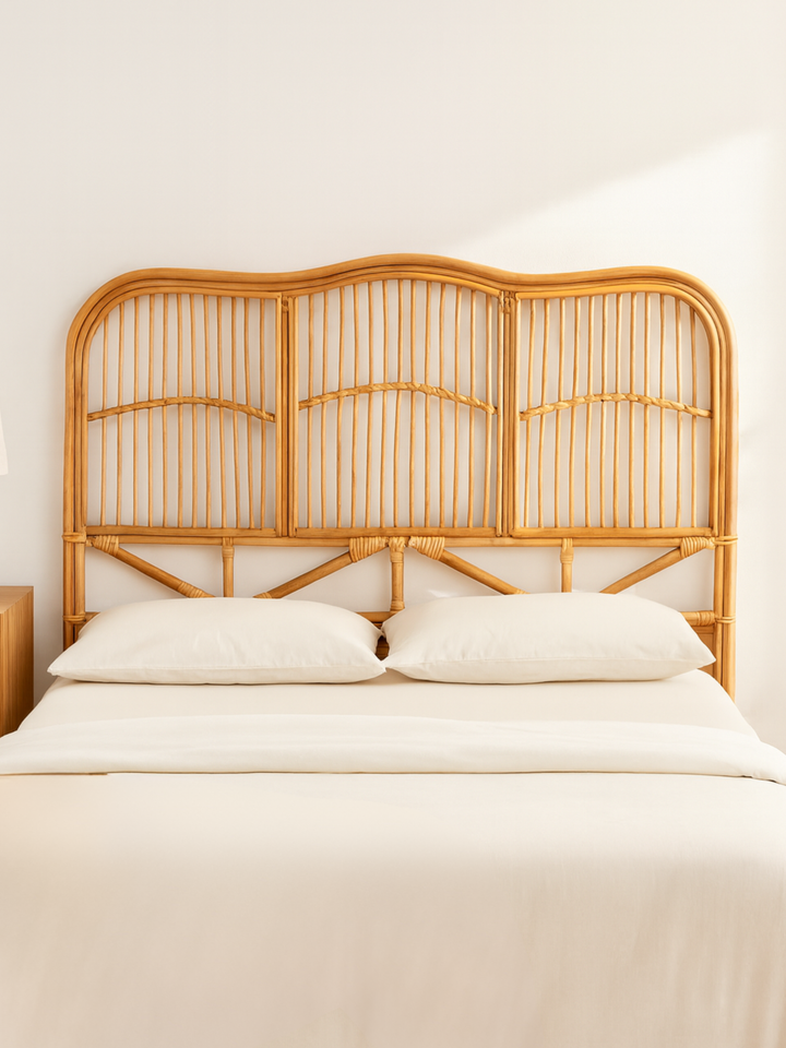 Ellie Natural Rattan Bedhead