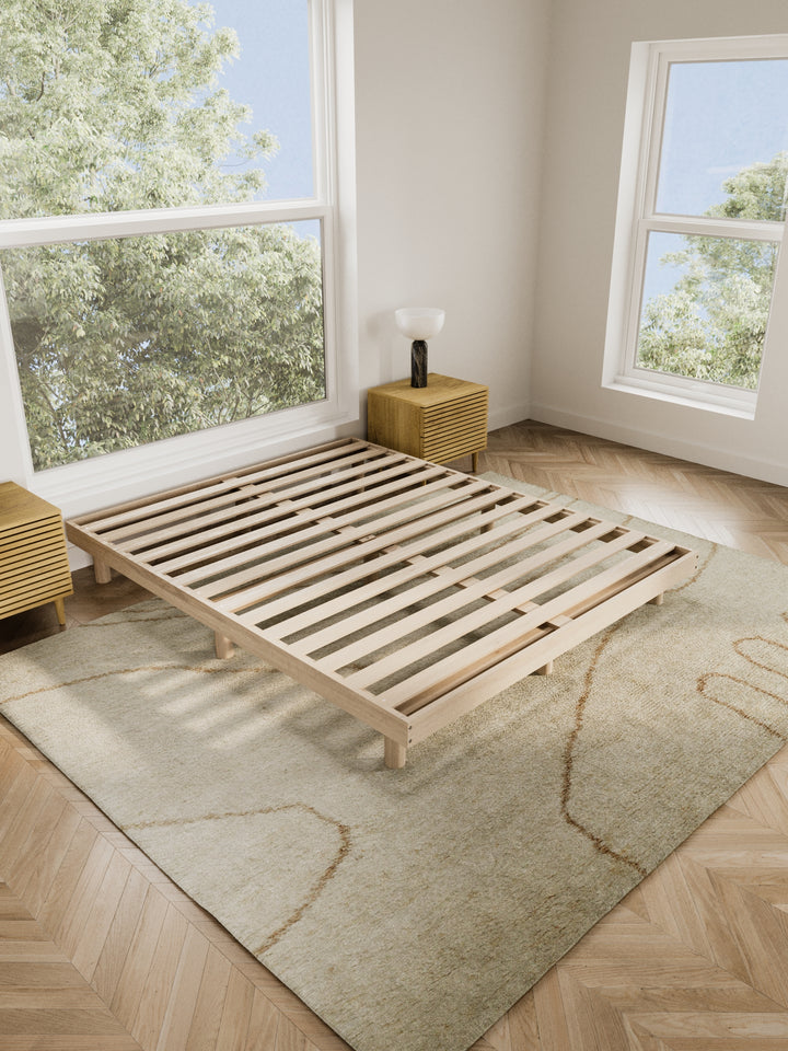 Albert Natural Wooden Rounded Bed Base