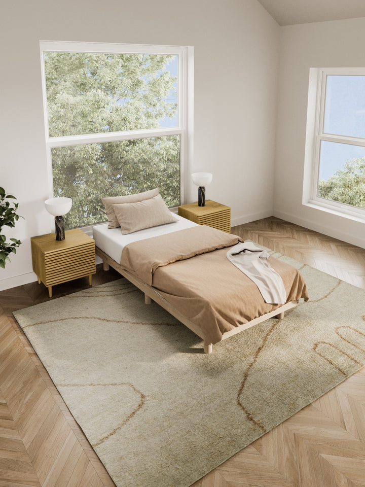 Albert Natural Wooden Rounded Bed Base