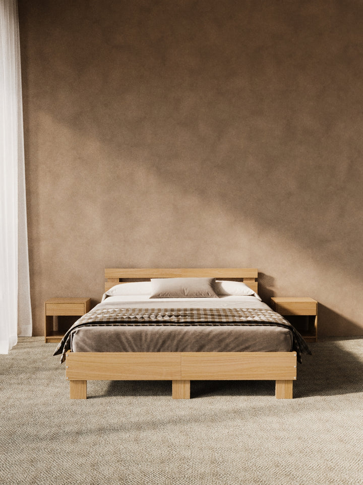 Alex Natural Timber Bed Frame