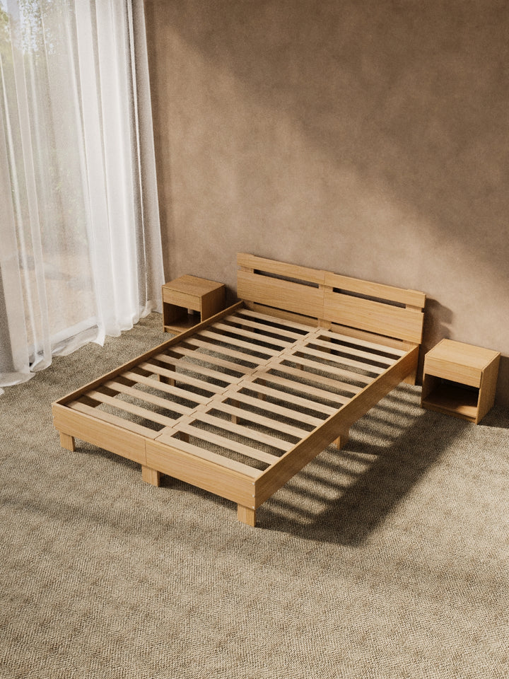 Alex Natural Timber Bed Frame