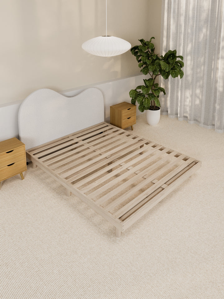 Bella White Wavy Boucle Bedhead