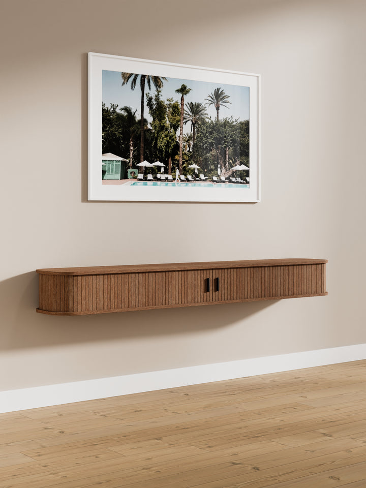 Capri Luxe Espresso Floating Entertainment Unit 180cm