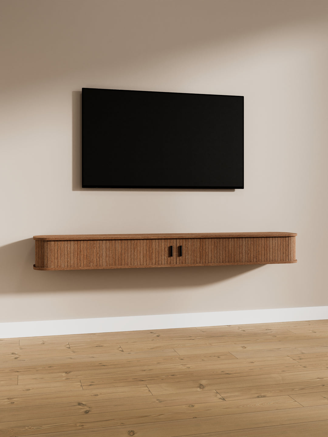 Capri Luxe Espresso Floating Entertainment Unit 180cm