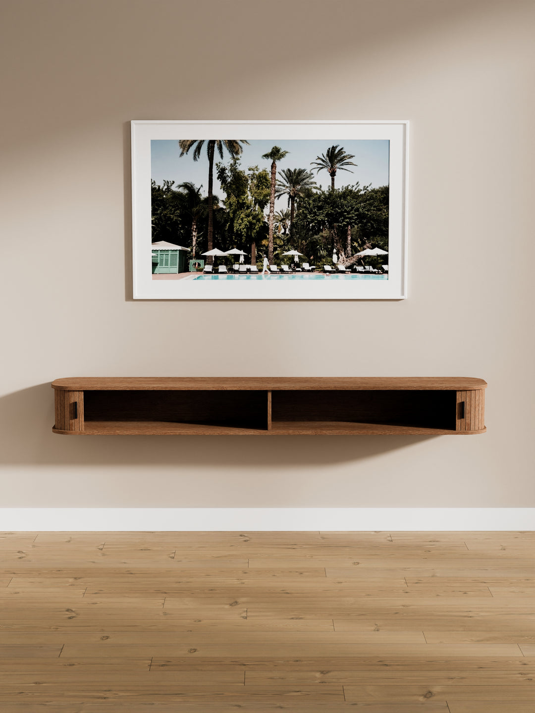 Capri Luxe Espresso Floating Entertainment Unit 180cm
