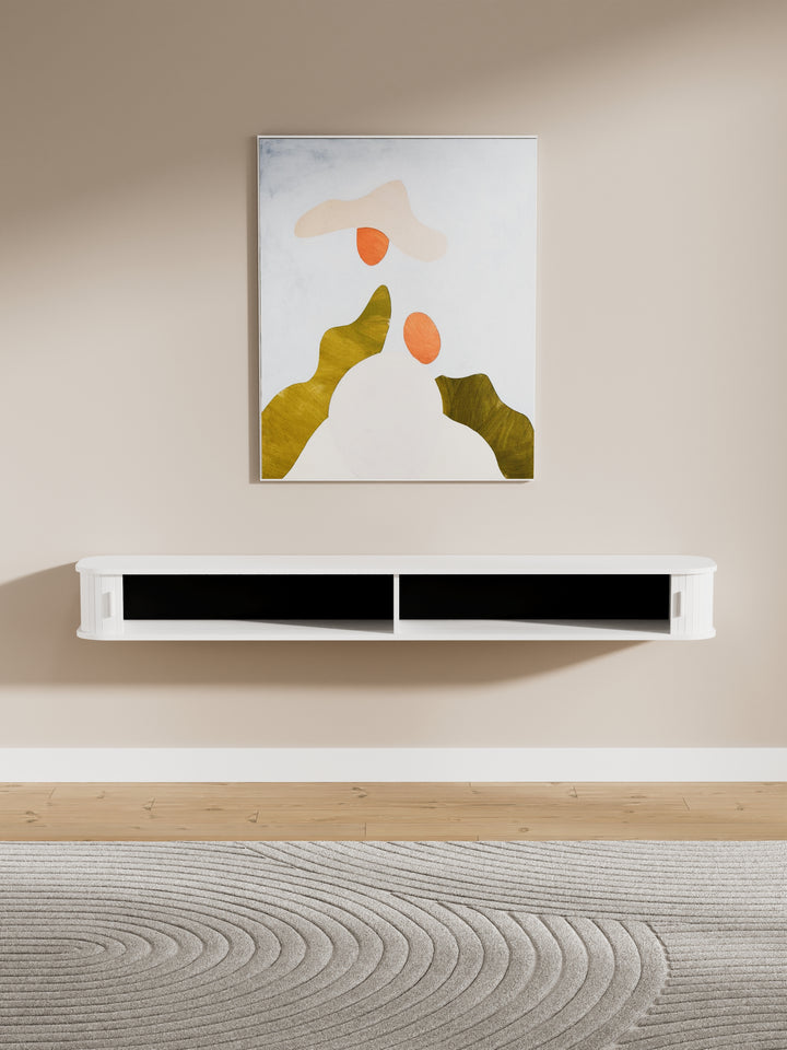 Capri Luxe White Floating Entertainment Unit 180cm