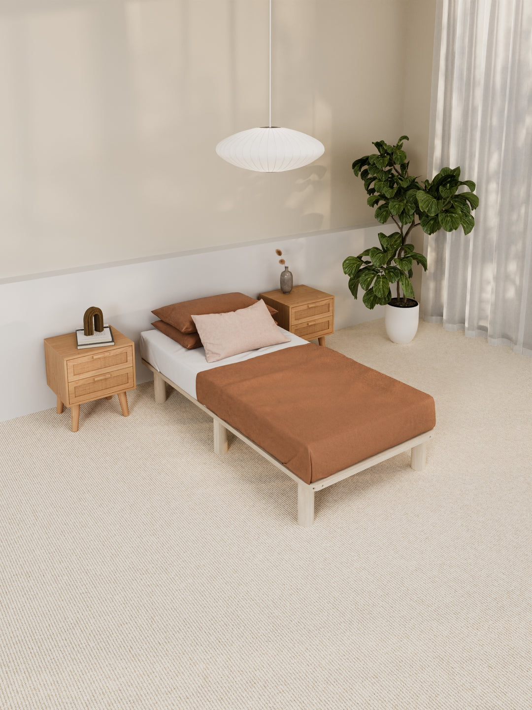 Chelsea Minimal Wooden Bed Base