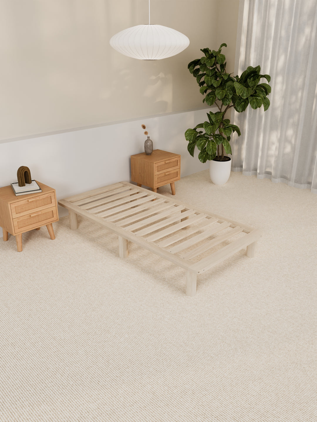 Chelsea Minimal Wooden Bed Base