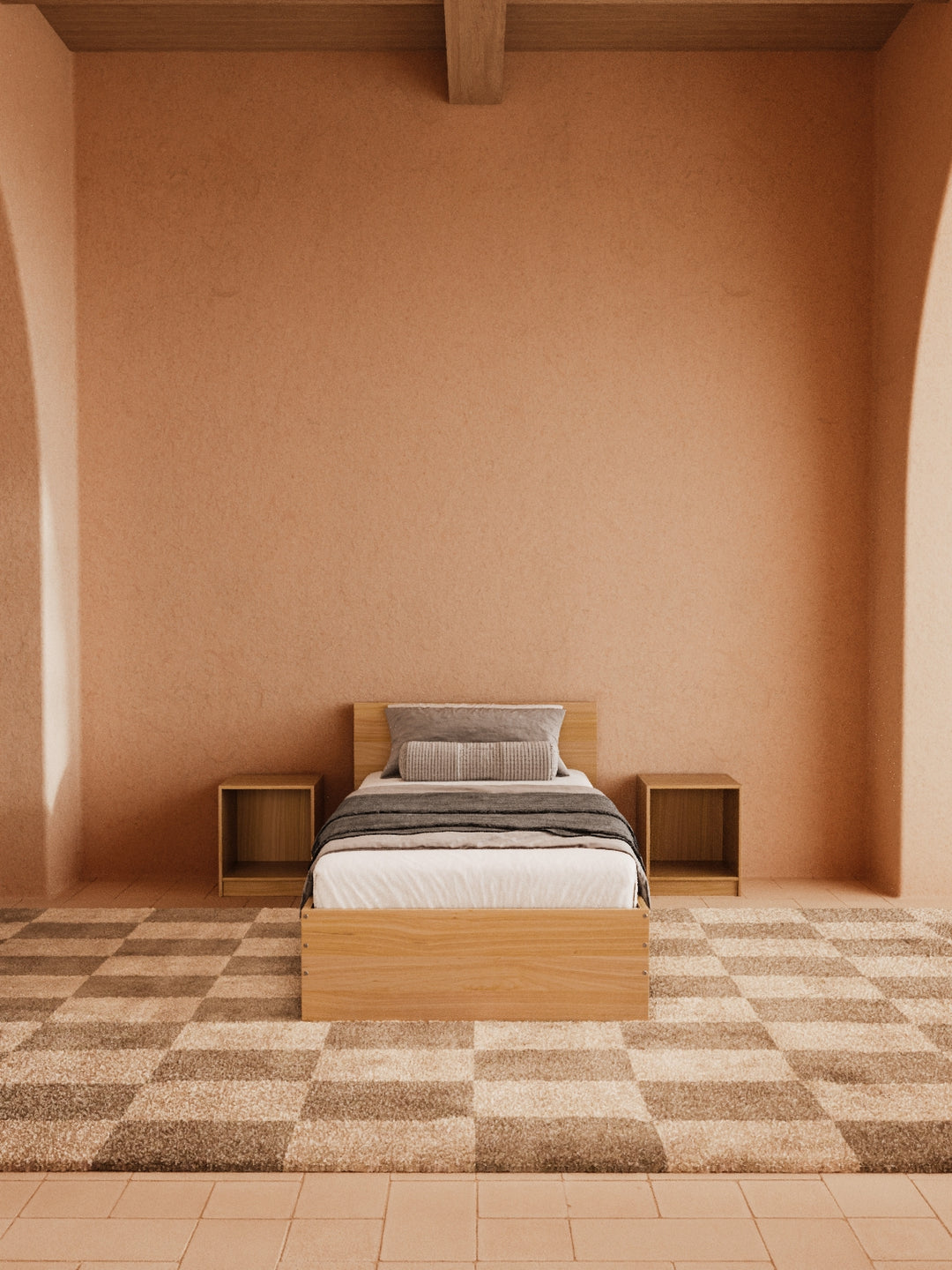 Cody Natural Timber Bed Frame