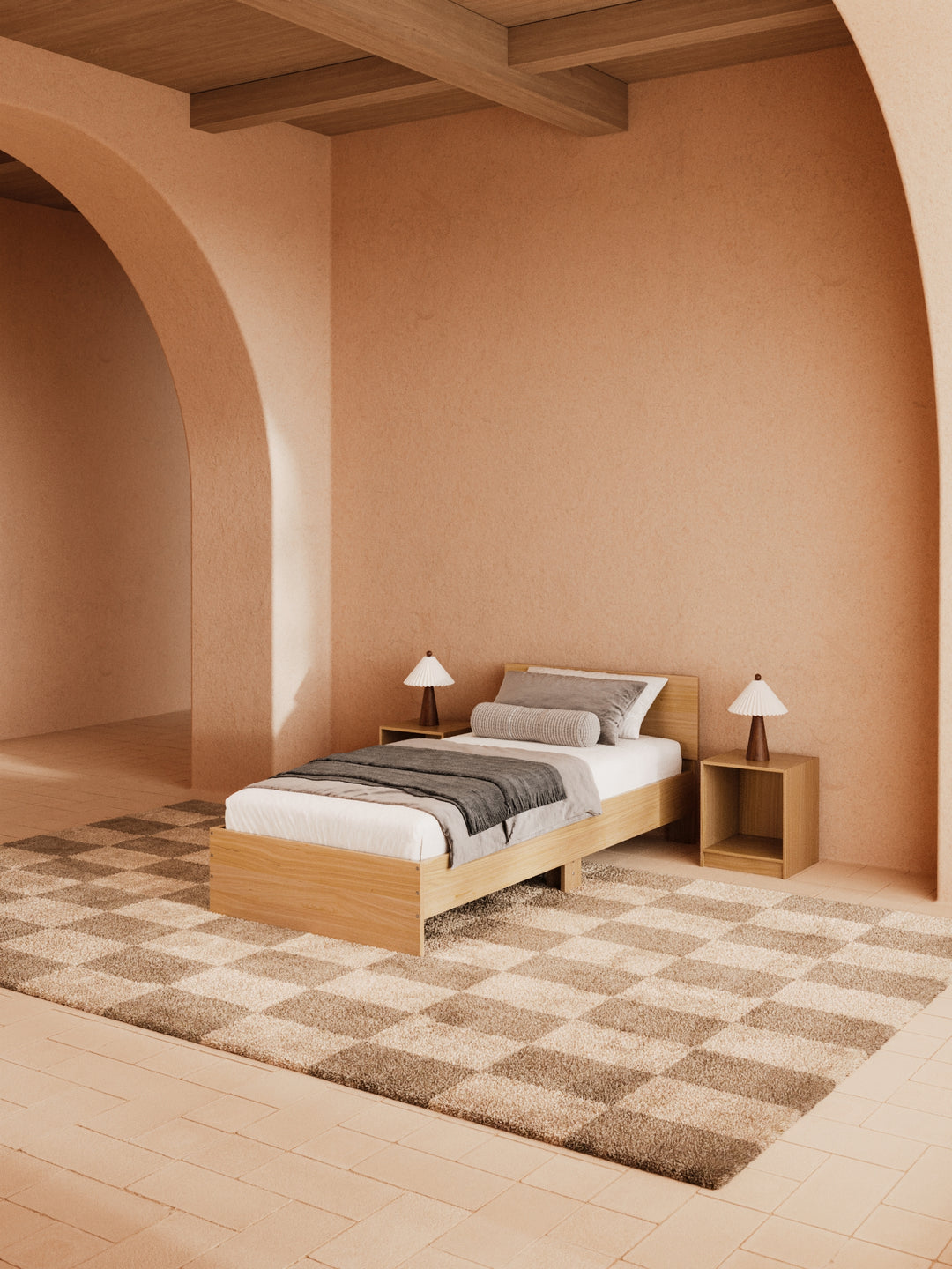 Cody Natural Timber Bed Frame