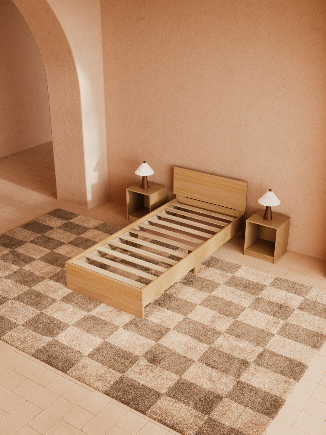 Cody Natural Timber Bed Frame
