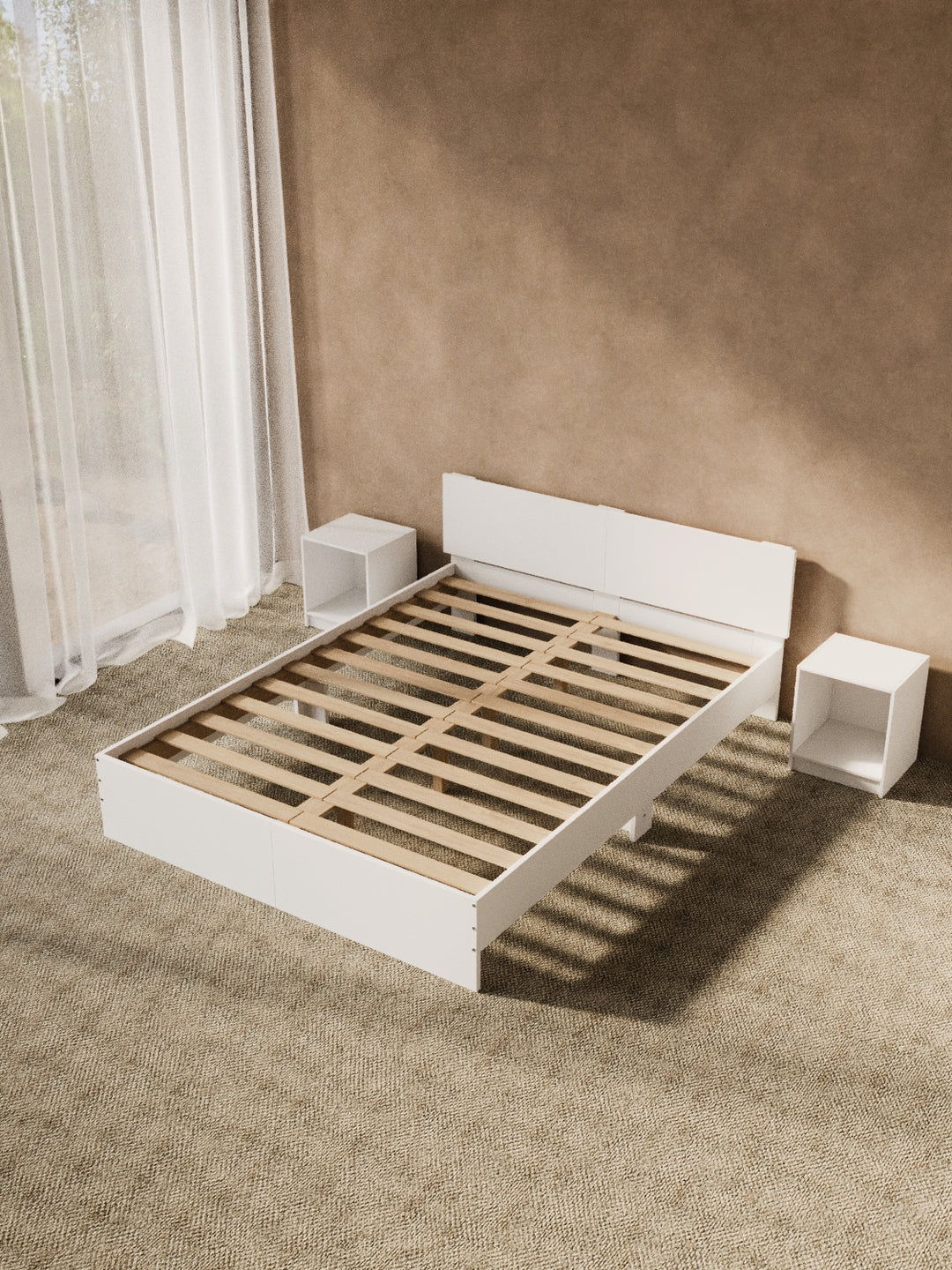 Cody White Timber Bed Frame