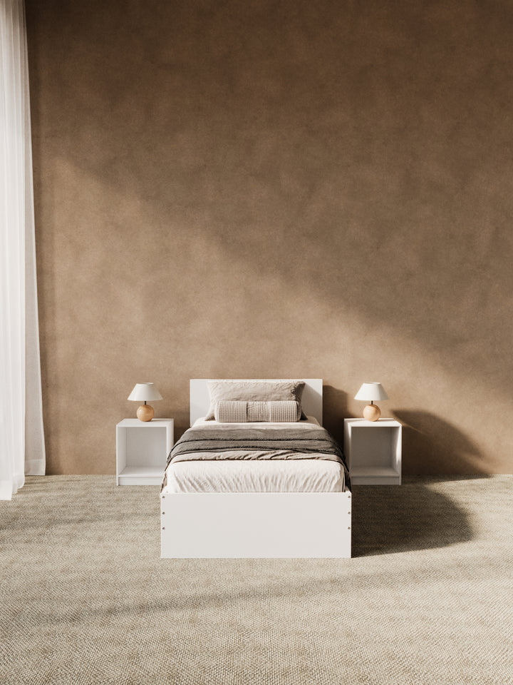 Cody White Timber Bed Frame