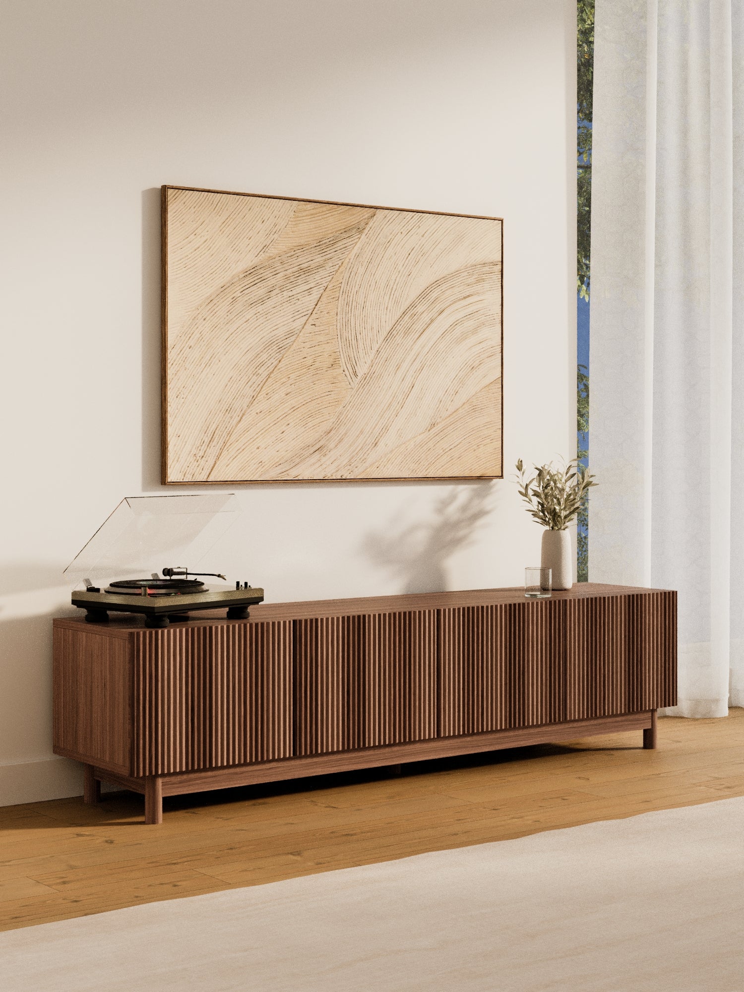 Fiano Premium Espresso Entertainment Unit 180cm