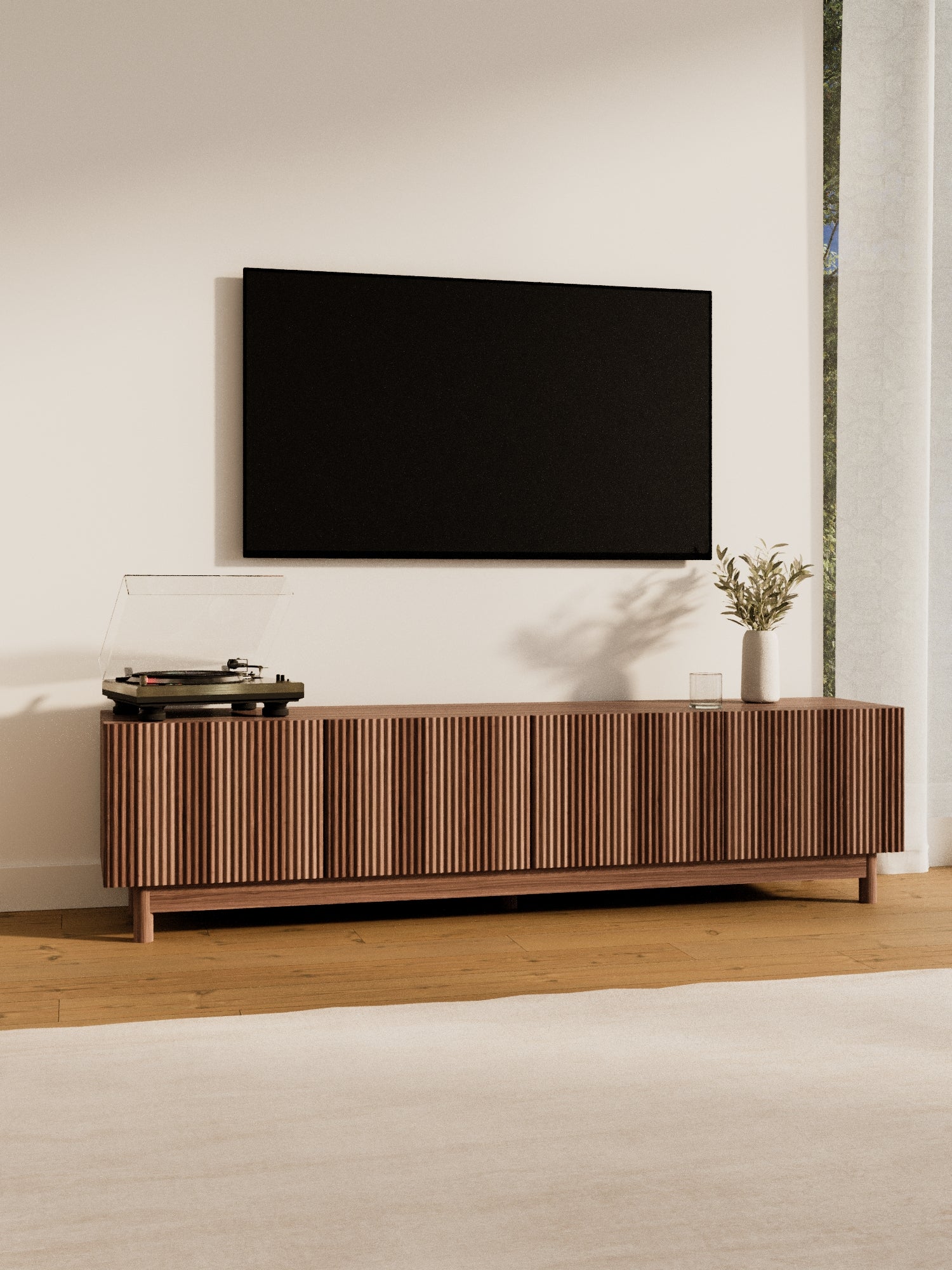 Fiano Premium Espresso Entertainment Unit 180cm