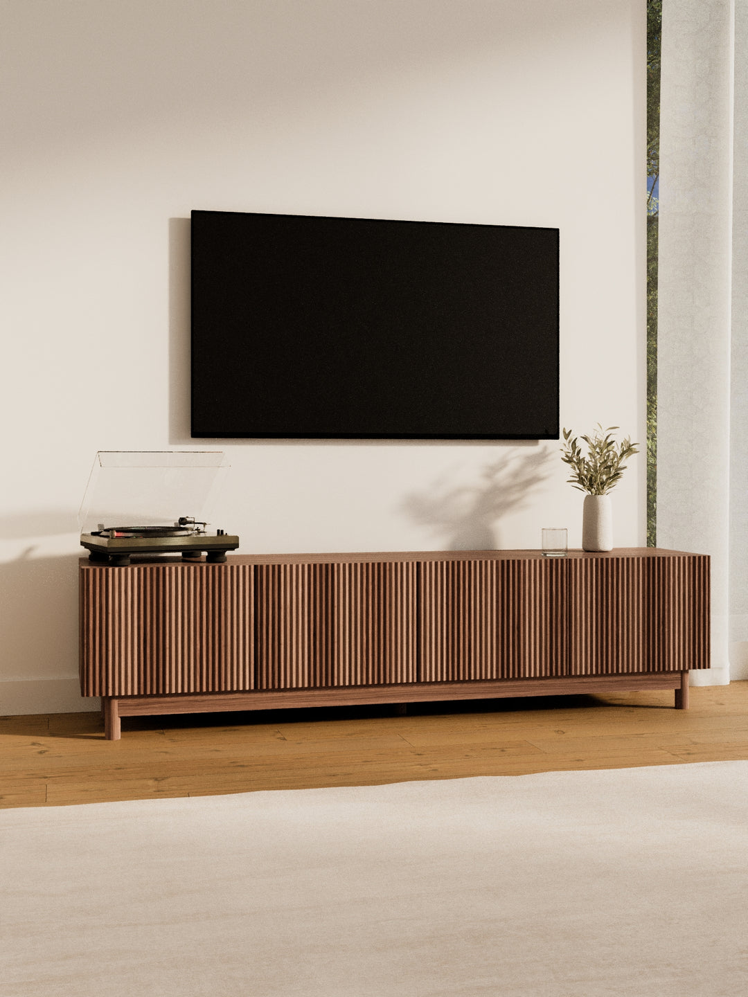 Fiano Premium Espresso Entertainment Unit 180cm