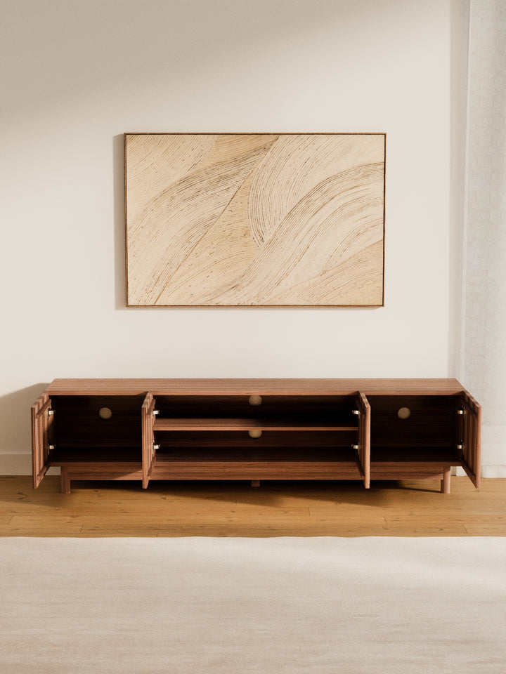Fiano Premium Espresso Entertainment Unit 180cm