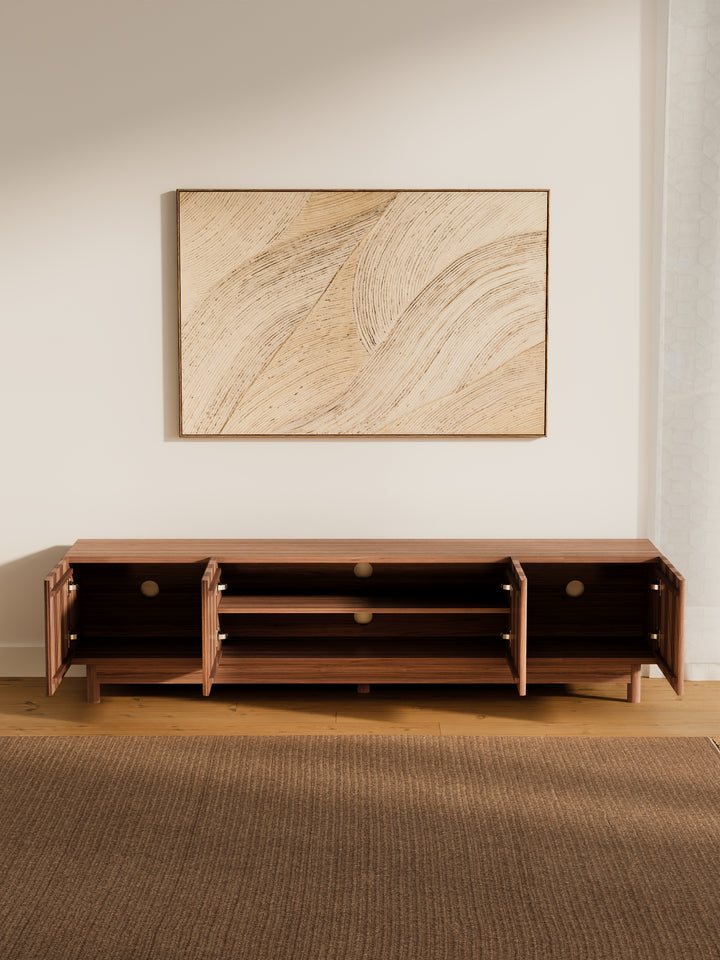Fiano Premium Espresso Entertainment Unit 180cm