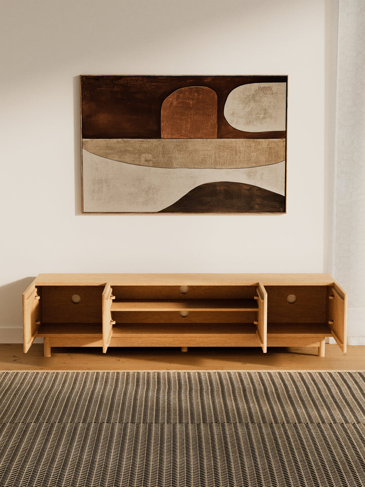 Fiano Premium Natural Entertainment Unit 180cm