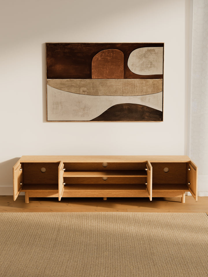 Fiano Premium Natural Entertainment Unit 180cm