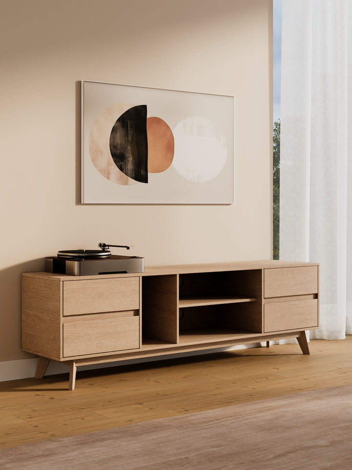 Fleur Premium Natural Entertainment Unit 180cm