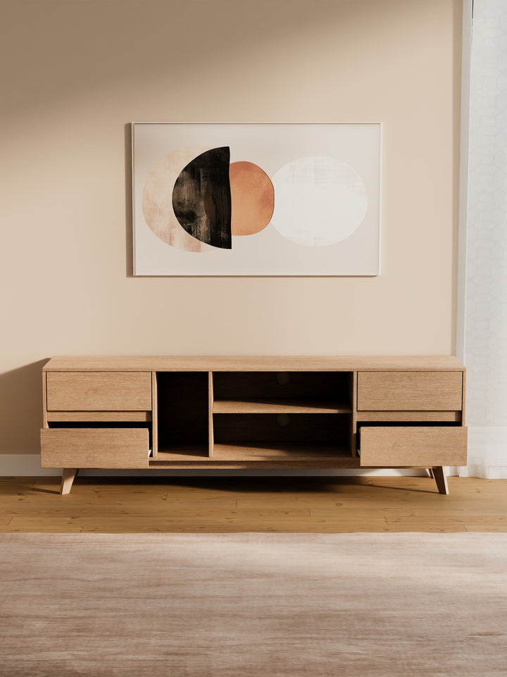 Fleur Premium Natural Entertainment Unit 180cm