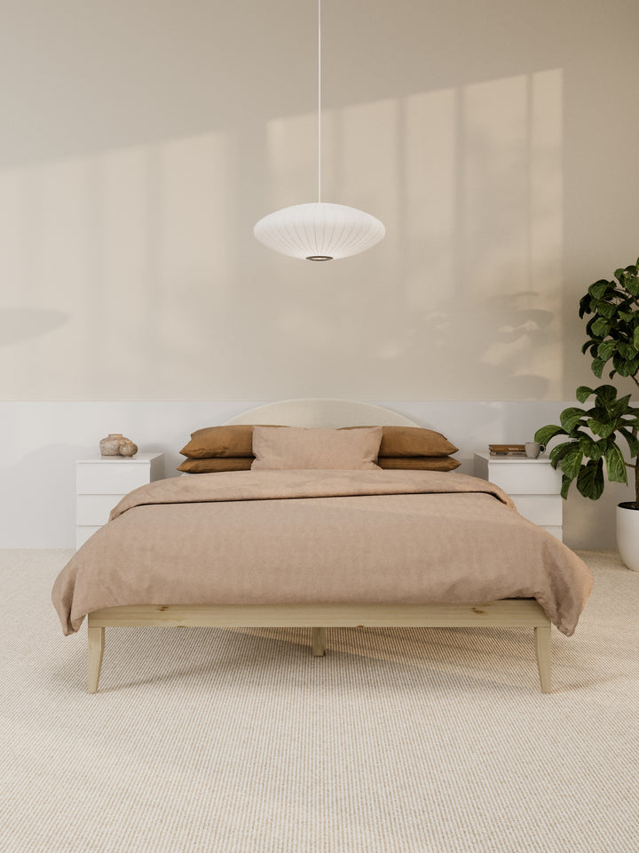 Gemma Beige Arched Bedhead