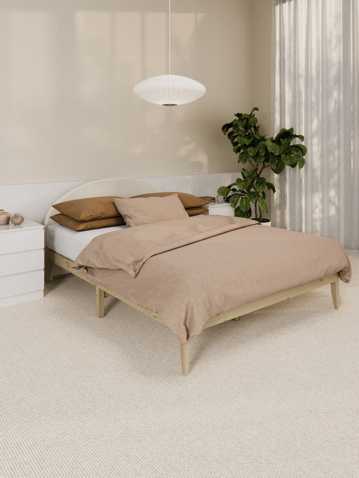 Gemma Beige Arched Bedhead
