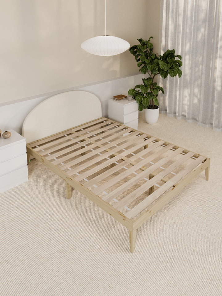 Gemma Beige Arched Bedhead