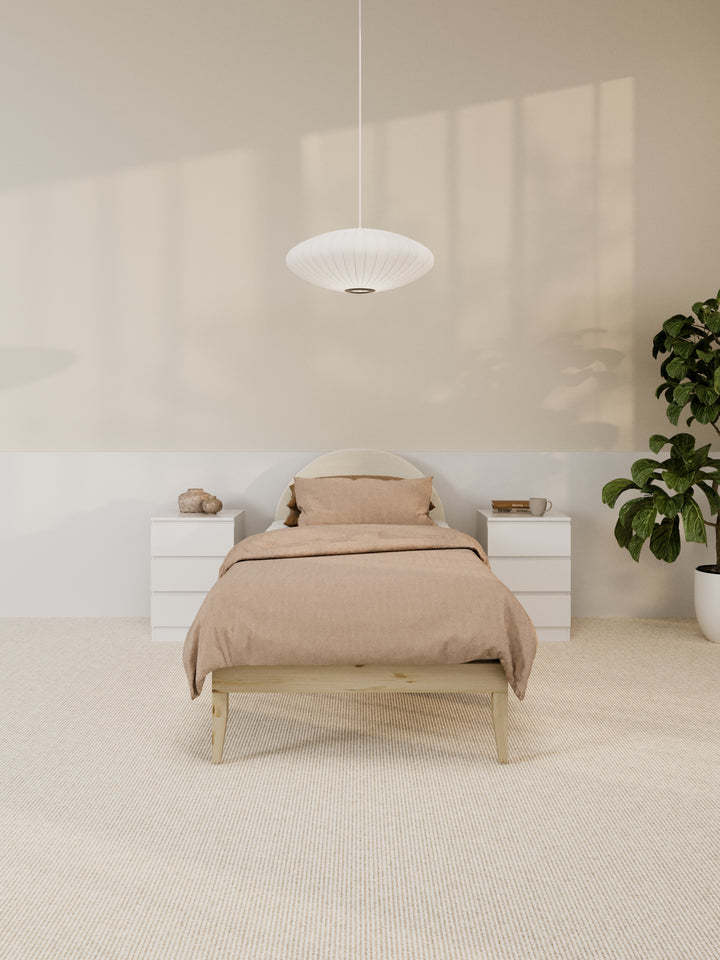Gemma Beige Arched Bedhead